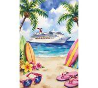 Surfboard Cruise Journal: 7-Day Cruise Vacation Planner, Daily Travel Log & Memory Book