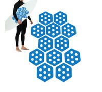Surfboard Traction Pad, 12-Piece Hexagon Grip Set, 4.72x5.31 Inches, Skim Board Anti-Slip Mat, Water Sports Accessory, Ideal for Sea Adventures, Fishing Trips, Summer Fitness, Beach Fun