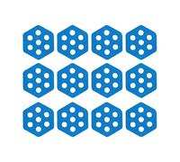 Surfboard Traction Pad, 12 piezas Hexagon Skim Board Grip Mat, Anti-Slip Eva Foam Adhesive Tiles, Durable Water Sports Accessory, Comfortable Deck Support, Ideal para Beach Surf Fishing Sea Fitness