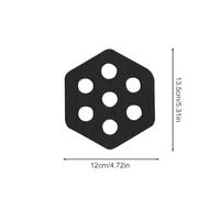 Surfboard Traction Pad, Hexagon Set, 12-Piece Non-Slip Grip Exterior, Sturdy EVA Foam, Water Sports Accessory for Skimboard, Fishing, Sea, Fitness, Beach, Skateboard, Summer Use
