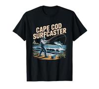 Surfcaster De Cape Cod Lubina Rayada Nueva Inglaterra Pesca Camiseta