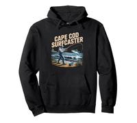 Surfcaster De Cape Cod Lubina Rayada Nueva Inglaterra Pesca Sudadera con Capucha