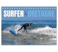 Surfen in der Bretagne (Tischkalender 2026 DIN A5 quer), CALVENDO Monatskalender: Wellenactionen pur: Ein Jahr Surfvergnügen für die Wand. Atemberaubende Momentaufnahmen und imposante Moves.