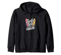 Surfer Girl Funny Diciendo como una Chica Normal Pero más Fresco Sudadera con Capucha