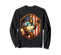 Surfer Sasquatch Big Foot Amante del Surf Dude Shaka USA Sudadera