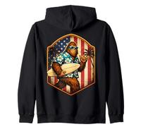 Surfer Sasquatch Big Foot Amante del Surf Dude Shaka USA Sudadera con Capucha