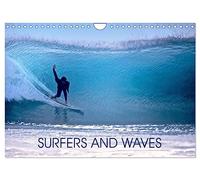 SURFERS AND WAVES (Wall Calendar 2026 DIN A4 landscape), CALVENDO 12 Month Wall Calendar: Feel the waves and the power of nature