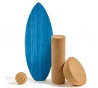 Surfin - Tabla de equilibrio de madera con rodillo, hemisferio y bola de equilibrio, tabla de surf interior y tabla de equilibrio para niños y adultos