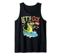 Surfing Crocodile Funny Animal Lover Cool Kids, Alligator Camiseta sin Mangas