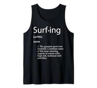 Surfing Definition Surface Water Wave Sport Gift For Surfers Camiseta sin Mangas