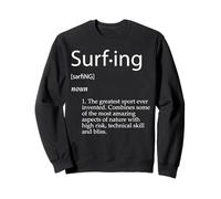 Surfing Definition Surface Water Wave Sport Gift For Surfers Sudadera