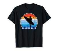 Surfing Hawaiano Verano Los Ángeles Vintage Playa Tropical Camiseta