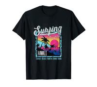 Surfing Hawaii T-shirt, I Love Hawaii Illustration Graphic Camiseta