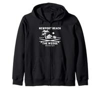 Surfing Newport Beach The Wedge Orange County California Arte Sudadera con Capucha