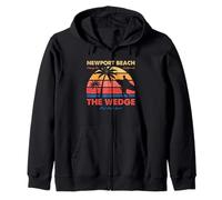 Surfing Newport Beach The Wedge Orange County California Arte Sudadera con Capucha