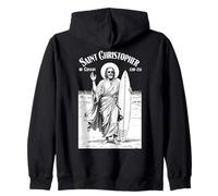 Surfing Surfer Patrón San Cristóbal Tabla de Surf Sudadera con Capucha