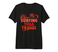 Surfing Yoga Travel - Vivo tu sueño (Declaración de Vacaciones) Camiseta Premium