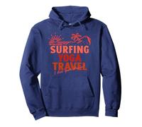Surfing Yoga Travel - Vivo tu sueño (Declaración de Vacaciones) Sudadera con Capucha