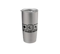 Surfista Fin de Semana Amante del Surf Vaso térmico de acero inoxidable de doble pared