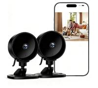 Surfola Cámara de Seguridad para Interiores, cámara de Seguridad 1080P, Seguridad en el hogar, detección de Movimiento/Ruido, cámara de Seguridad para el hogar, Audio bidireccional, visión Nocturna