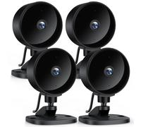 Surfola 4 cámaras de Seguridad para Interiores, 1080p, Seguridad doméstica, detección de Movimiento/Sonido, cámara de Seguridad doméstica, Audio bidireccional, visión Nocturna, Alarma, SD y Nube