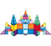 SURFOU 58 azulejos magnéticos juguetes para niños STEM imán Montessori Juguetes sensoriales, juegos infantiles, bloques de construcción magnéticos para niños y niñas, 3 4 5 6 7 8 años