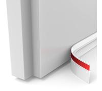 SURFOU Burlete Puerta Entrada 100cm, Tira Sellado para Puerta Interior, Autoadhesivo Aislante Acustico Insonorizar Burletes, Cubre Puertas el Suelo Frio, Antipolvo Aislamiento Acústico Prueba