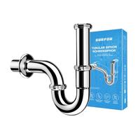 SURFOU Desague Lavabo G 1 1/4", Set de Desagüe de Acero Inoxidable para Baño, Tubo de Drenaje para Fregadero, Accesorio Dedrenaje, Sifón, Pieza de Repuesto para Drenaje Sifon