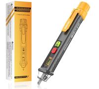 SURFOU Detector de voltaje sin contacto, comprobador de corriente sin contacto AC 12 V/48 V-1000 V con NCV, luz LED, alarma acústica, detector de rotura de cable y detección de conductores en vivo