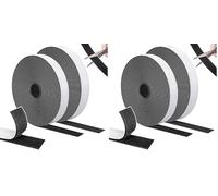 SURFOU Doble Adhesiva Cinta 10m×20mm Cara, Extra Fuerte Autoadhesiva, Negro, con Macho y Hembra Feltro para Mosquitera, Cortinas, Multiusos Duradera para Fijación en Casa y DIY (Paquete de 2)