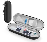 SURFOU Estuche para cepillos de Dientes eléctricos Oral B/Oral-B Pro/Phlips Sonicare, Funda de Viaje portátil de Viaje con Accesorios de Almacenamiento, Color Negro, Negro, Clásico