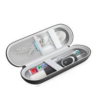 SURFOU Estuche Cepillo Dientes Eléctrico con Caja de Cabezales, Funda de Viaje Rígida Compatible con Oral B/Philips Sonicare, Portátil e Impermeable con Bolsillos de Malla