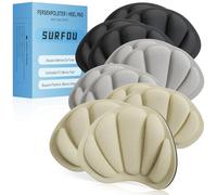 SURFOU Taloneras para zapatos, Almohadillas Autoadhesivas Antirrozaduras, Espuma Viscoelástica Plantillas, Protector de Talón Antideslizante, Unisex, Para Grandes, 6 Pares