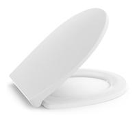 SURFOU Tapa de inodoro, asiento de inodoro con dispositivo de descenso automático, función de liberación rápida para una fácil limpieza