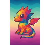 Surf's Up Dragon || Lined Notebook, 6x9, 120 Pages: A vibrant wave of color and creativity-ideal for journaling, class notes, or daily reflections