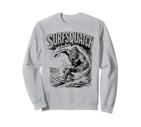 SurfSquatch! Bigfoot Surfer Vintage Wave Sasquatch Sudadera
