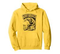 SurfSquatch! Bigfoot Surfer Vintage Wave Sasquatch Sudadera con Capucha