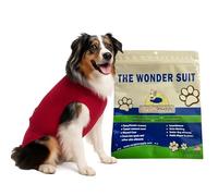 Surgi~Snuggly - Pañales desechables para perros machos y hembras, se adapta a cachorros a perros adultos, una solución simple a un problema diario MS-Red-DK , M Pantalones Cortos, Rojo Radiante, 1