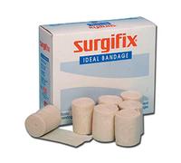 Surgifix - Ideal Vendaje elástico, dobladillo con ganchos para vendaje, vendaje de contención elástico no adhesivo, tamaño 4.5 x 5 cm, 20 rollos empaquetados individualmente