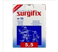 Surgifix Red tubular elástica de 25 m. Tamaño: 5,5 (ideal para cabeza, rodilla, pierna, muslo)