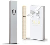 Suri Classic Mezuzah For Door-Caso de Mezuzah de auto-palanca de Silver Nirosta de 5 pulgadas con pergamino no kosher | Moderhise Mezuzah para la caj