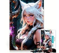 Suri - Guerrero Kitsunari Rompecabezas de 1000 Piezas para Adultos Rompecabezas de Memoria Levanta la Imagen Lentamente Disfruta del ensamblaje Regalo Creativo 38x26cm