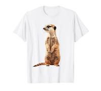 Suricata Camiseta gráfica económica, Hombre, Blanco, XL