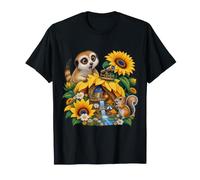 Suricata Encuentra una Aldea Debajo de Girasoles Gigantes Camiseta