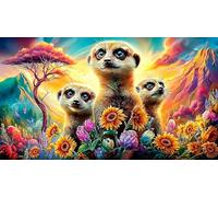 Suricata Papel Reciclado Puzzle 1000 Piezas Idea Juegos educativos para Toda la Familia Regalo para Mujeres y Hombres 38x52cm/1000pcs