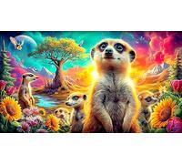 Suricata Papel Reciclado Puzzle para Adultos 1000 Piezas Juego Familiar Divertido & desafiante para Adultos y niños de 12 años y más 38x26cm/1000pcs