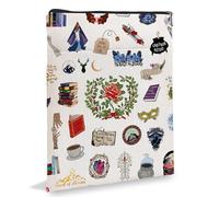 Suriel Tea Co 6BK052 - Funda de libro inspirada, regalo de funda de libro para amantes de los libros, una corte de espinas y rosa, funda de libro Meet Me in Velaris Gift