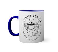 Suriel Tea Co Acotar Court Of Thorns And Roses Taza de color azul oscuro con mango a juego 330ml
