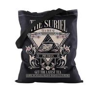 Suriel Tea Room Tote Bag Bookish Book Theme Gifts Spill The Tea Gift Velaris Prythian Gift Acotar Suriel Tea House Gift For Book Lovers Night Court Bookish Gift, Bolso U.suriel, medium