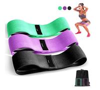 Suright Gomas Elasticas Musculacion, Bandas Elasticas Musculacion Antideslizantes de Tela, Cintas Elasticas Musculacion 3Niveles de Ejercicios para Gluteos,Cadera,Piernas,Yoga,Pilates,Crossfit,Fitness